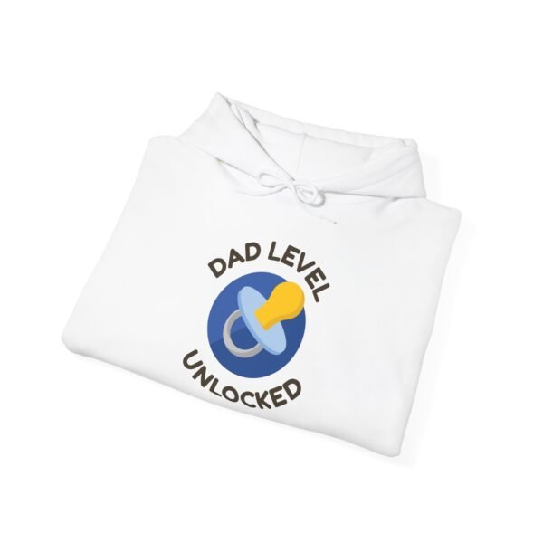 Dad Level Unlocked Hoodie, Father's Day Gift, Funny Dad Sweatshirt, Parenting Hooded Jumper, Gift for Dad, Family Humor Pullover - Image 4