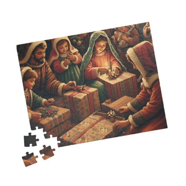 Christmas Themed Puzzle, Holiday Jigsaw Puzzle, Festive Brain Teaser, Xmas Puzzle Game, Winter Family Activity, Gift for Puzzle Lover - Image 7