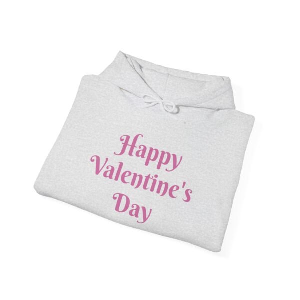 Happy Valentine's Day Hoodie, Valentine's Day Gift, Unisex Valentines Sweatshirt, Love Hooded Jumper, Couples Matching Hoodie - Image 4