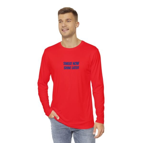 Athletic Motivational Long Sleeve, Men's Workout Top, Fitness Shirt, Gym - Image 3