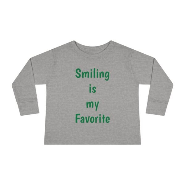 Christmas Smiling is my Favorite Santa's Little Helper Toddler Long Sleeve Tee, Holiday Kids Shirt, Festive Child Top, Xmas Outfit, Funny - Image 9