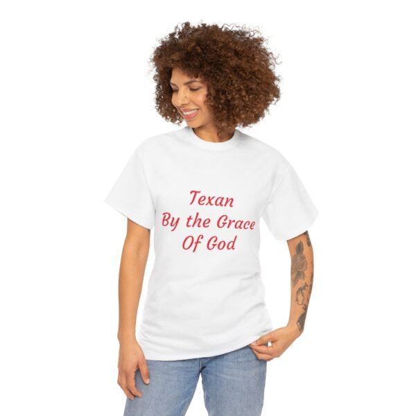Texas Themed Unisex T-shirt - Texas by the Grace of God - Image 5