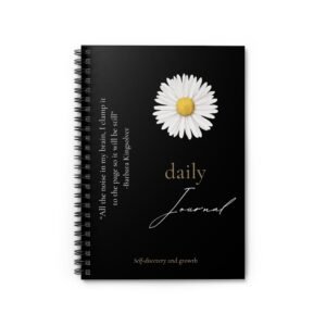 Ruled Spiral Notebook - Self Discovery Journal with Barbara Kingsolver Quote