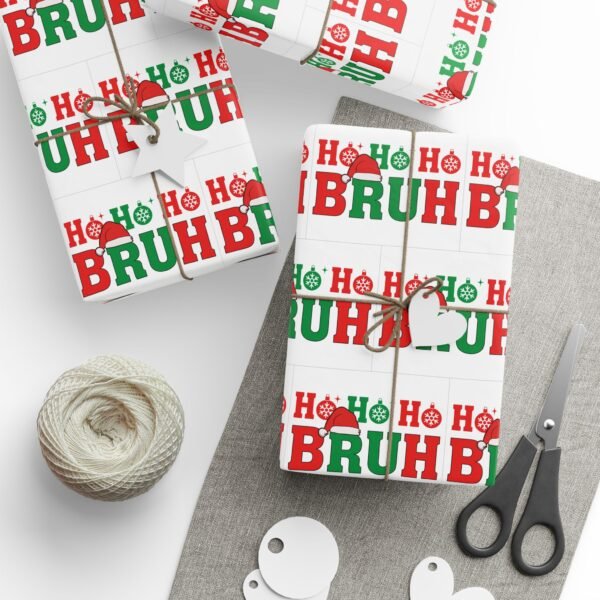 Wrapping Paper - HO HO Bruh Christmas Holiday Design - Image 22