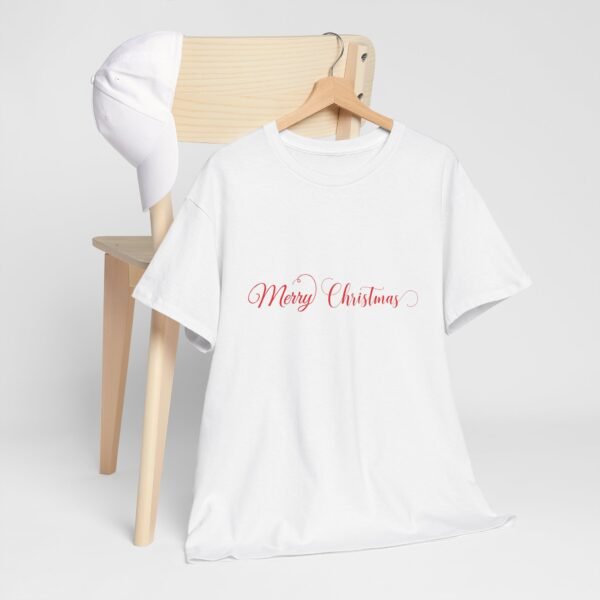 Christmas Cactus Snowmen Unisex Tee, Holiday Heavy Cotton T-Shirt, Festive Winter Gift, Xmas Apparel, Seasonal Graphic Shirt - Image 8