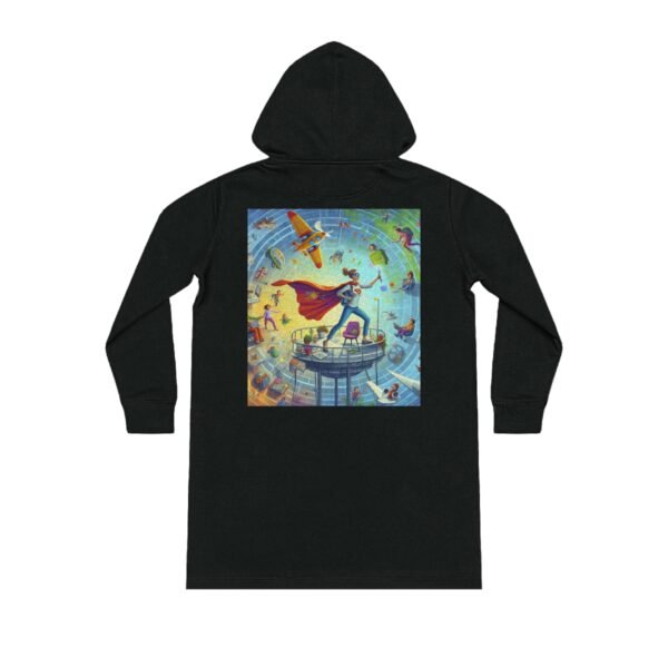 Chaos Streeter Hoodie Dress, CEO of Chaos Hoodie Dress, Busy Mom Clothing, Mompreneur Dress, Womens Graphic Hoodie Dress, Casual - Image 2