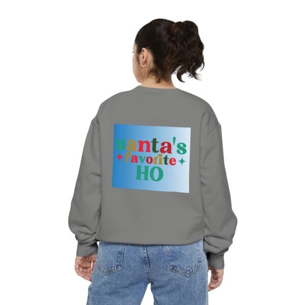 Funny Christmas Unisex Sweatshirt, Santa's Favorite Ho, Holiday Gift, Festive Apparel, Xmas Jumper, Cozy Winter Top - Image 6