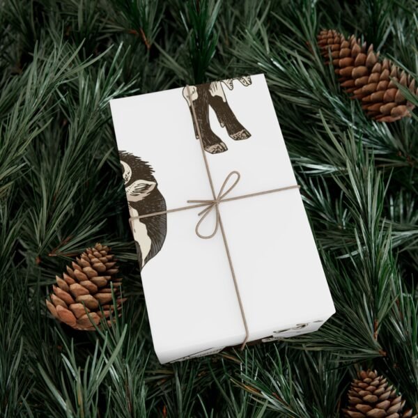 Cowboy Gift Wrap Papers - Cows, Rancher Theme Gift Wrapping Sheets, Western Gift - Image 4