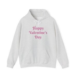 Happy Valentine's Day Hoodie, Valentine's Day Gift, Unisex Valentines Sweatshirt, Love Hooded Jumper, Couples Matching Hoodie