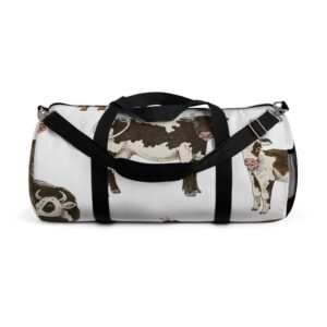 Western Themed Duffel Bag, Rancher Cowboy Cowgirl Cows - Rodeo Travel Gym