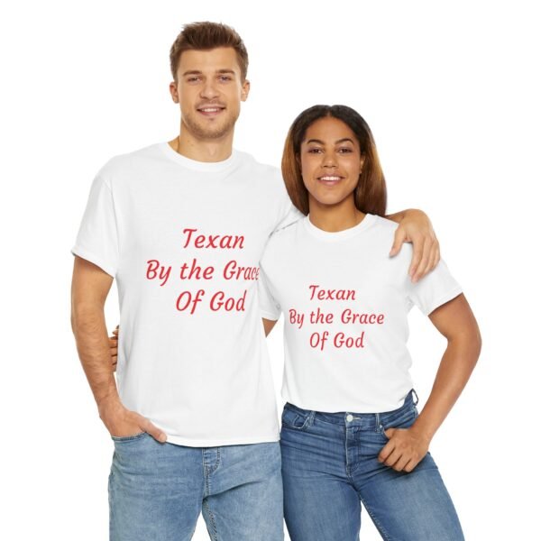 Texas Themed Unisex T-shirt - Texas by the Grace of God - Image 9