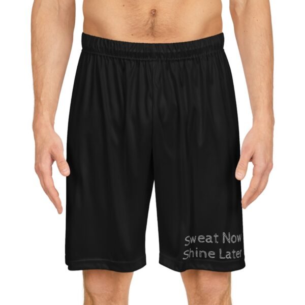 Sweat Now, Shine Later Gym Basketball Shorts - Workout Shorts, Fitness Apparel, - Image 3
