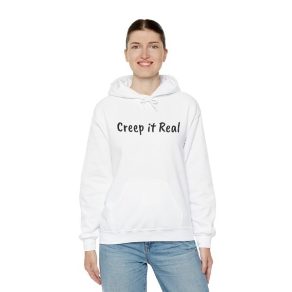 Creep it Real Halloween Hoodie, Unisex Sweatshirt, Spooky Scary Costume, Fall Apparel Gift, Cozy Autumn Pullover, Trick or Treat Hoodie - Image 21