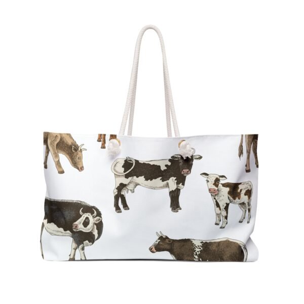 Rancher Themed Weekender Bag, Cowgirl Cowboy Cows Western Overnight Travel
