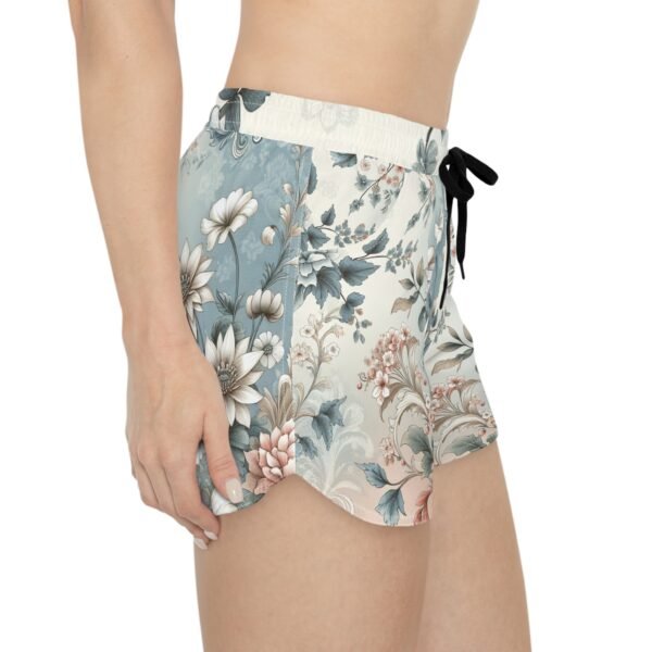 Floral Print Women's Shorts, Summer Beach Wear, Casual Vacation Bottoms, Boho Chic Lounge Shorts, Comfy Lounge Shorts - Image 4