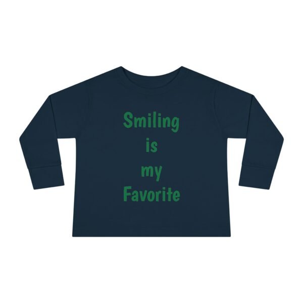 Christmas Smiling is my Favorite Santa's Little Helper Toddler Long Sleeve Tee, Holiday Kids Shirt, Festive Child Top, Xmas Outfit, Funny - Image 13