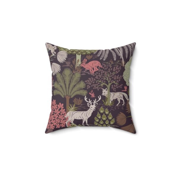 Animal and Nature Spun Polyester Pillow - Palm Tree, Deer, Fox, Rabbit - Home Decor, Gift, Throw Cushion, Sofa Accessory, Accent Pillow - Image 2