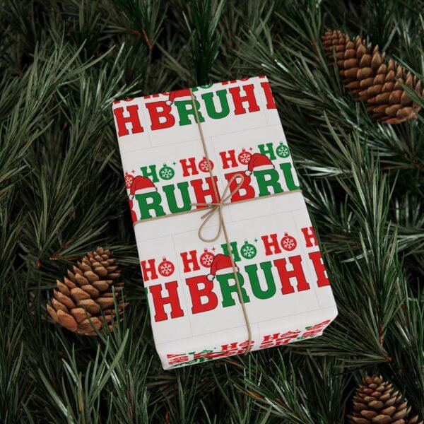 Wrapping Paper - HO HO Bruh Christmas Holiday Design - Image 7