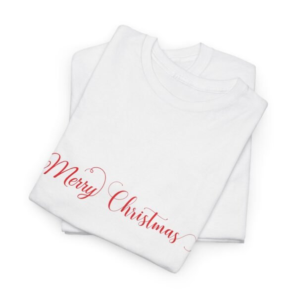 Christmas Cactus Snowmen Unisex Tee, Holiday Heavy Cotton T-Shirt, Festive Winter Gift, Xmas Apparel, Seasonal Graphic Shirt - Image 5