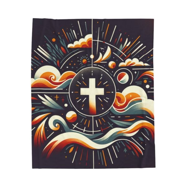 Faith Themed Blanket, Religious Cozy Throw, Christian Gift for Her, Inspirational Living Room Decor, Scripture Verses Bedding, Prayer - Image 17