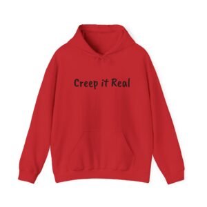 Creep it Real Halloween Hoodie, Unisex Sweatshirt, Spooky Scary Costume, Fall Apparel Gift, Cozy Autumn Pullover, Trick or Treat Hoodie