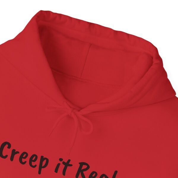 Creep it Real Halloween Hoodie, Unisex Sweatshirt, Spooky Scary Costume, Fall Apparel Gift, Cozy Autumn Pullover, Trick or Treat Hoodie - Image 5