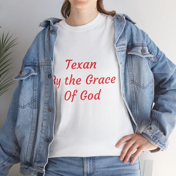 Texas Themed Unisex T-shirt - Texas by the Grace of God - Image 10