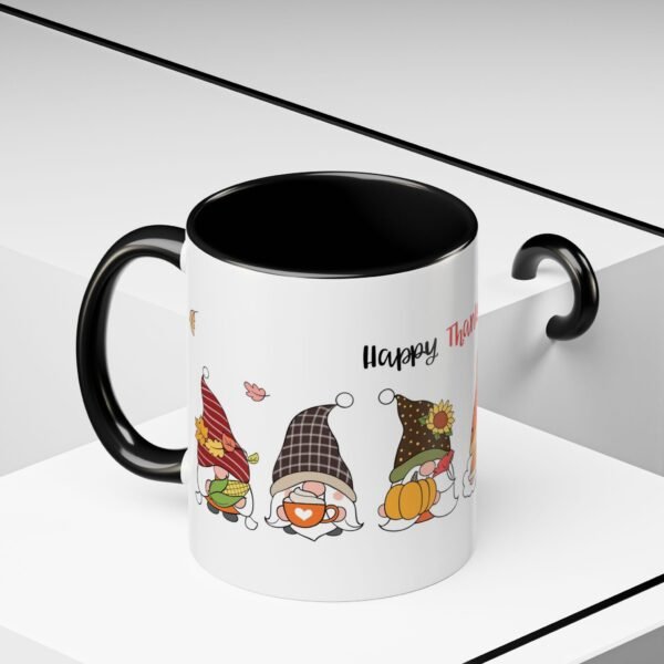 Thanksgiving Accent Mug, Fall Harvest Coffee Cup, Autumn Home Decor, Holiday Ceramic Mug, Festive Kitchen Accessories - Image 2