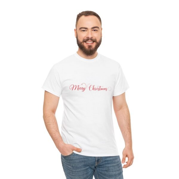 Christmas Cactus Snowmen Unisex Tee, Holiday Heavy Cotton T-Shirt, Festive Winter Gift, Xmas Apparel, Seasonal Graphic Shirt - Image 13