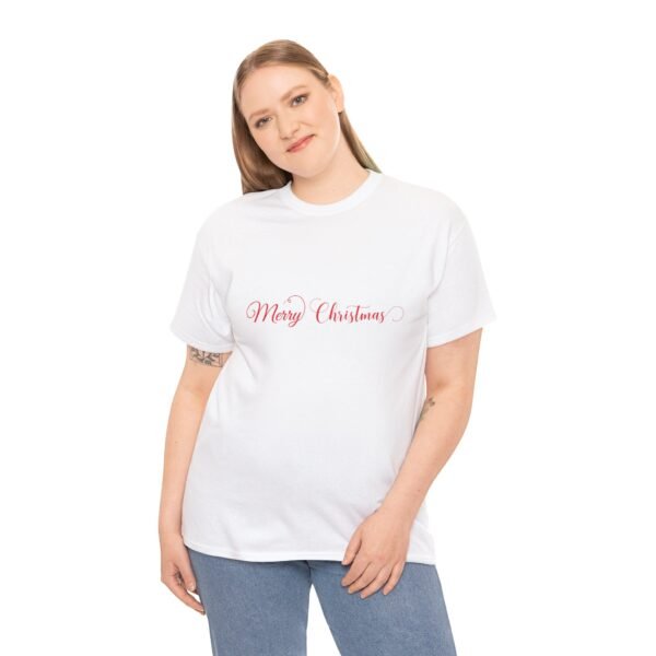 Christmas Cactus Snowmen Unisex Tee, Holiday Heavy Cotton T-Shirt, Festive Winter Gift, Xmas Apparel, Seasonal Graphic Shirt - Image 12