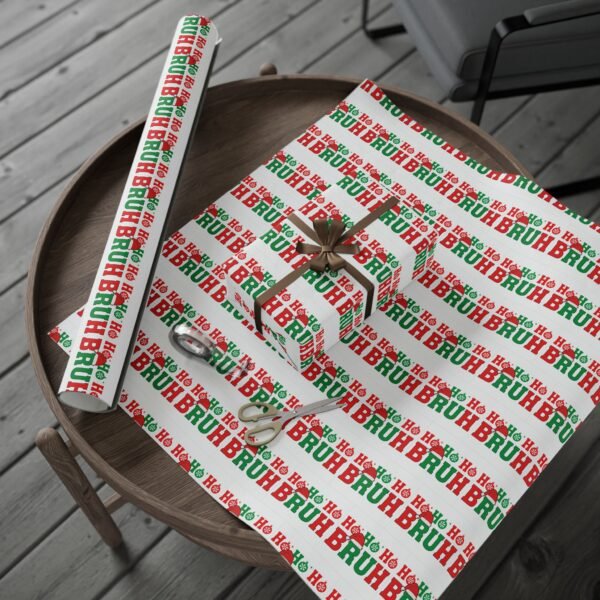 Wrapping Paper - HO HO Bruh Christmas Holiday Design - Image 35