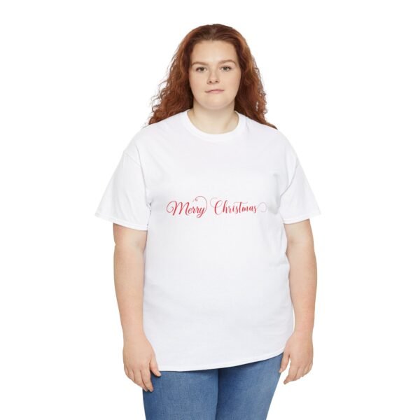 Christmas Cactus Snowmen Unisex Tee, Holiday Heavy Cotton T-Shirt, Festive Winter Gift, Xmas Apparel, Seasonal Graphic Shirt - Image 15