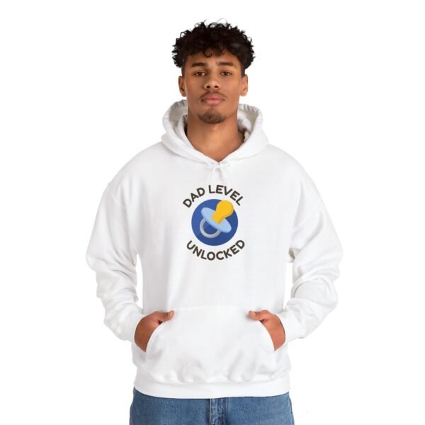Dad Level Unlocked Hoodie, Father's Day Gift, Funny Dad Sweatshirt, Parenting Hooded Jumper, Gift for Dad, Family Humor Pullover - Image 7
