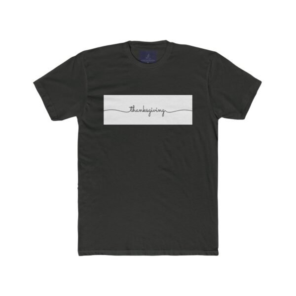 Happy Thanksgiving Unisex Cotton Crew Tee, Keep Calm and Gobble On, Thanksgiving - Image 7