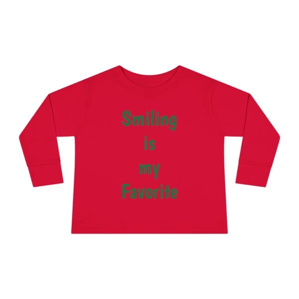 Christmas Smiling is my Favorite Santa's Little Helper Toddler Long Sleeve Tee, Holiday Kids Shirt, Festive Child Top, Xmas Outfit, Funny - Image 17