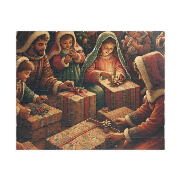 Christmas Themed Puzzle, Holiday Jigsaw Puzzle, Festive Brain Teaser, Xmas Puzzle Game, Winter Family Activity, Gift for Puzzle Lover - Image 5