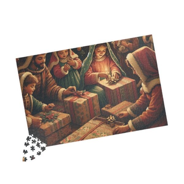 Christmas Themed Puzzle, Holiday Jigsaw Puzzle, Festive Brain Teaser, Xmas Puzzle Game, Winter Family Activity, Gift for Puzzle Lover - Image 11