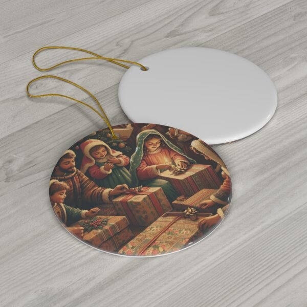 Christmas Time Ceramic Ornament, Holiday Decor, Festive Tree Decoration, Xmas Gift, Seasonal Ornament, Decorative Hanging Bauble for - Image 2