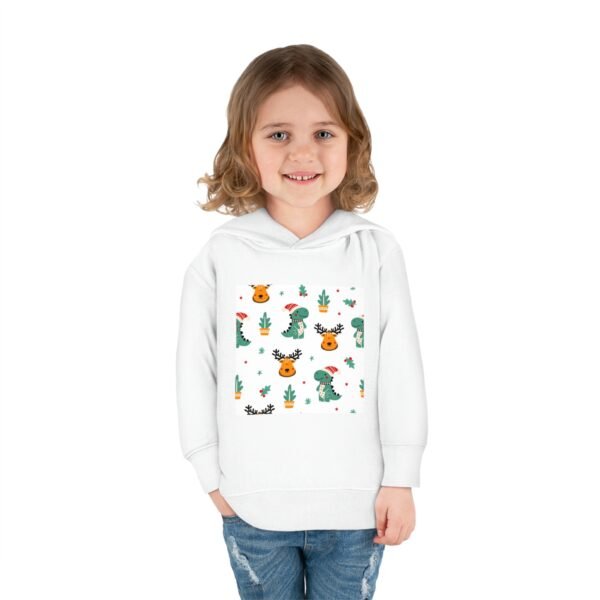 Christmas Toddler Fleece Hoodie, Xmas Kids Winter Sweatshirt, Holiday Gift for Children, Festive Winter Apparel, Winter Toddler Pullover - Image 4