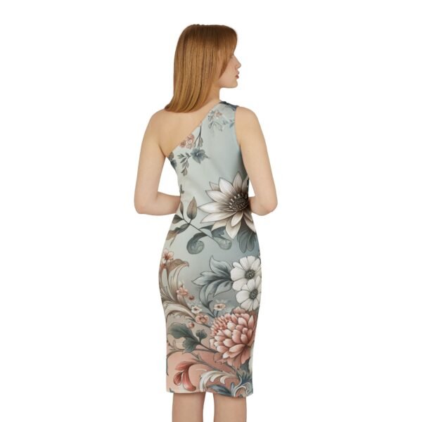 Floral Print Shoulder Dress, Women's Dress, Off-Shoulder Dress, Summer Dress, Casual Dress, Sundress - Image 4
