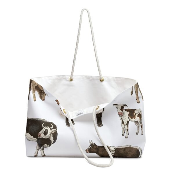 Rancher Themed Weekender Bag, Cowgirl Cowboy Cows Western Overnight Travel - Image 3