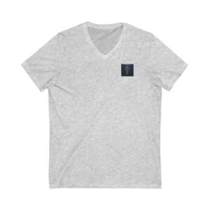 Faith Over Storms Christian Tee, Inspirational Short Sleeve V-Neck Shirt, Unisex Religious Graphic T-Shirt, V-Neck Tee,