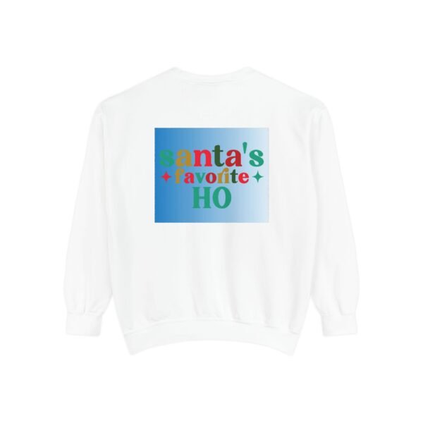 Funny Christmas Unisex Sweatshirt, Santa's Favorite Ho, Holiday Gift, Festive Apparel, Xmas Jumper, Cozy Winter Top - Image 3