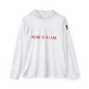 Christian Men's Hoodie - Fear is a Liar Sports Warmup