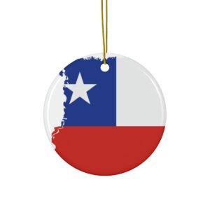 Ceramic Ornament Texas Circle