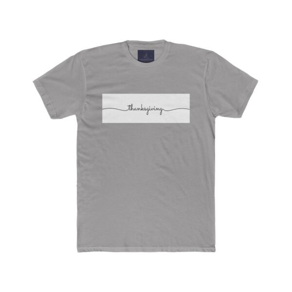 Happy Thanksgiving Unisex Cotton Crew Tee, Keep Calm and Gobble On, Thanksgiving - Image 5