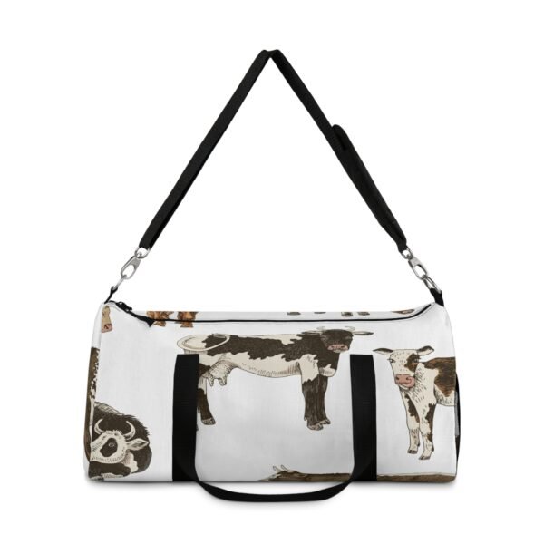 Western Themed Duffel Bag, Rancher Cowboy Cowgirl Cows - Rodeo Travel Gym - Image 2