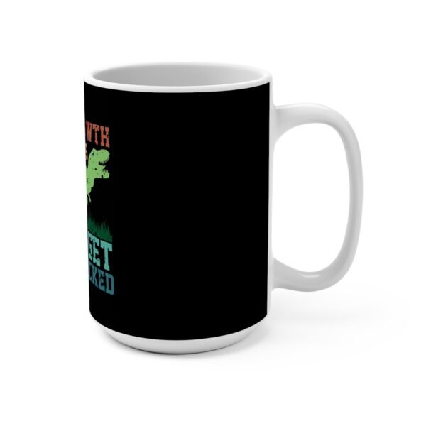 Papasaurus Mug 15oz, Funny Dad Coffee Cup, Father's Day Gift, Dinosaur Tea Mug, Cute Papa Birthday Present, Ceramic Beverage Tumbler - Image 2