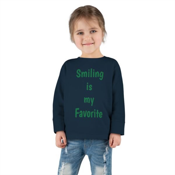 Christmas Smiling is my Favorite Santa's Little Helper Toddler Long Sleeve Tee, Holiday Kids Shirt, Festive Child Top, Xmas Outfit, Funny - Image 16