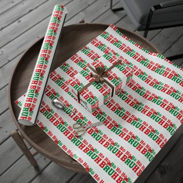 Wrapping Paper - HO HO Bruh Christmas Holiday Design - Image 23
